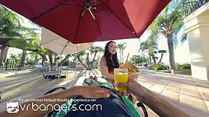 Experience VR bangers with girlfriend Lily Lou in outdoor sex scenes!