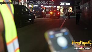 Devin drills ebony pipes outdoors