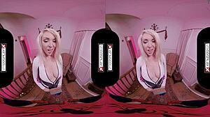 Spider Gwen Blows Your Mind With Her Mouth And Pussy In Vrporn!