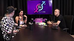 Naughty woman gives blowjob after hearing about condom for viewer