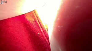 Tiny 18+ Man Hides In Giantess's Huge Tits