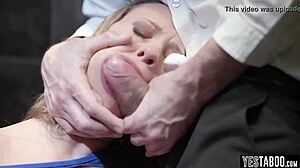 my blonde gf gets naughty in public bathrooms with rough anal