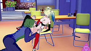 Harley Quinn Hentai Videos: Blowjob, Handjob, Horny Cumshot Gameplay Porn Uncensored