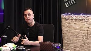 Naughty woman gives blowjob after hearing about condom for viewer