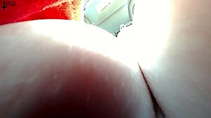 Tiny 18+ Man Hides In Giantess's Huge Tits