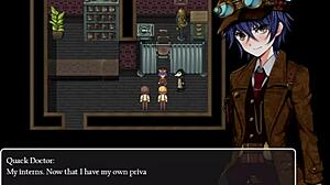 What's the sensation of a pussy? the inventor asks the cute detective girl in anime hentai.