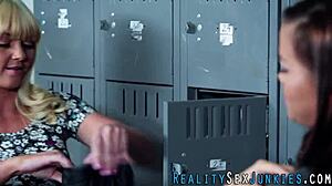 the adorable babe gets her ass rimmed and banged hard