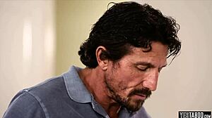 Cute brunette gets fucked by stepdad