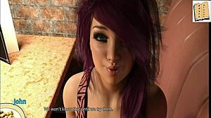 Intense Chat with Gorgeous Pink Haired MILF in Anime