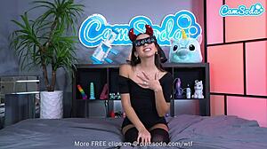 Cute teen SPREADS pussy and MASTURBATES with vibrator!