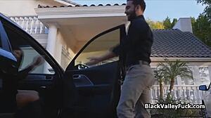 Big Tit Ebony Drilled Hard by White Cock