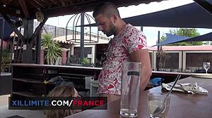 Hot teen 18+ on holidays, hooking up with the bartender?