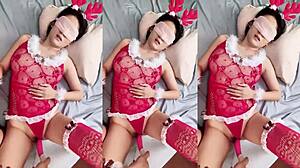 she asks if you wanna see her big chinese tits