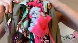 Swimsuit Try-On Turns Into Sultry Lingerie Tease in Bath