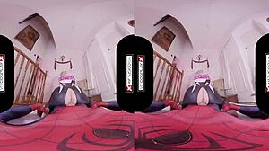 Spider Gwen Blows Your Mind With Her Mouth And Pussy In Vrporn!