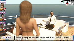 Babysitter joins wild yacht party in steamy 3D action