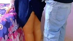 teacher takes student home for hardcore anal fucking, creampie in pussy