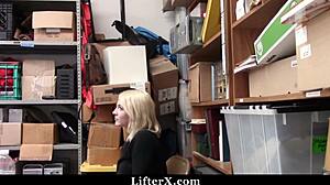 Teen Thief Pays Officer With Pussy In Office