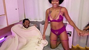 João fucks girlfriend and lover in menage!