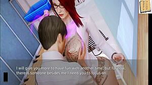 Exploring the academy in this anime game adventure