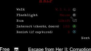 escape from her ii corruption game with bondage and tickling