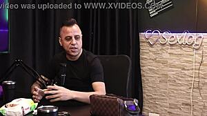 Naughty woman gives blowjob after hearing about condom for viewer