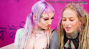 Anal Queen Anuskatzz Uses Big Dick To Invite Australian Tattooed Anal Slut In Europ