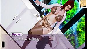 Exploring the academy in this anime game adventure