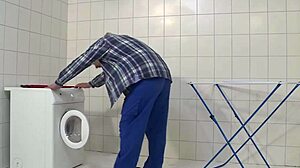 The Cleaning Lady Gets Hard Fucked In The Laundry Room HD!