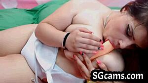 Busty Young Girl Performs Private Sex Show on Webcam with Big Tits