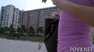 legal age teen 18+ gets into hardcore pov action with small tits bouncing during wild sex.