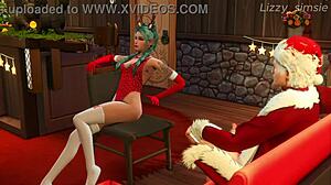 Tav Rides Astarion for Pleasure on Christmas Eve in Sims 4 3D Animation