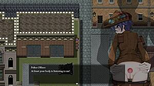 What's the sensation of a pussy? the inventor asks the cute detective girl in anime hentai.