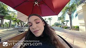 Experience VR bangers with girlfriend Lily Lou in outdoor sex scenes!