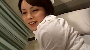 asian nurse naughtily sucks patient cock