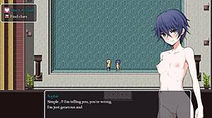 What's the sensation of a pussy? the inventor asks the cute detective girl in anime hentai.