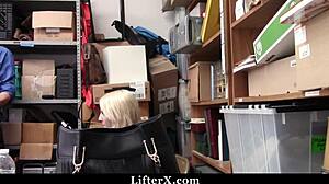 Teen Thief Pays Officer With Pussy In Office