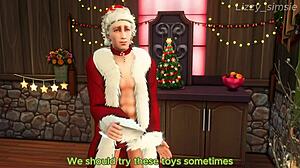 Tav Rides Astarion for Pleasure on Christmas Eve in Sims 4 3D Animation