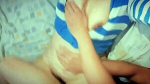 Religious stepdaughter cheats with stepfather in homemade sex