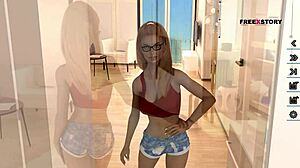 Dreams Of Desire Aby Giving Handjob And Blowjob