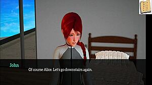 Big tits brunette fucks in cartoon