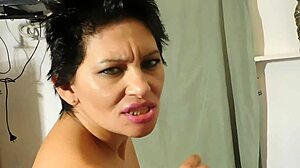 Intense group encounter with big bat