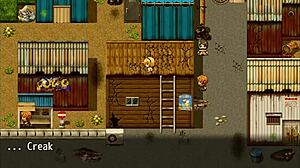 Blonde Heroine Gets Trapped on Beggars' Roof in Farah Adventure