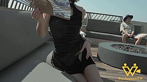 petite blonde housewife sky pierce rides huge cock deepthroat pov orgasm