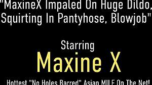 i watch maxine x ride a huge toy while sucking alec knights hard prick, it's so curvy and interracial
