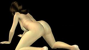 Animated 3D Cartoon Girl Striking Sexy Poses in Various Positions