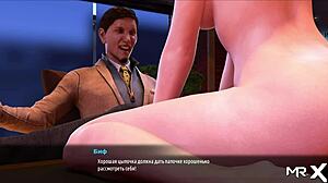 Fashion Business Girl Spreads Pussy Legs in 3D Hentai