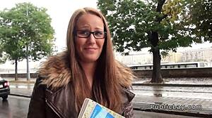 Dude fucks hungarian babe from public pov blowjob