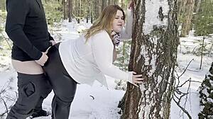 Chubby Hitchhiker in Leather Leggings Adventure