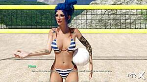 In acting lessons, beach volleyball turns hentai with pov instructions.